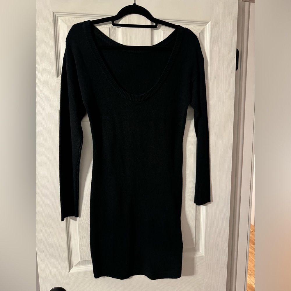 Sweater dress black medium